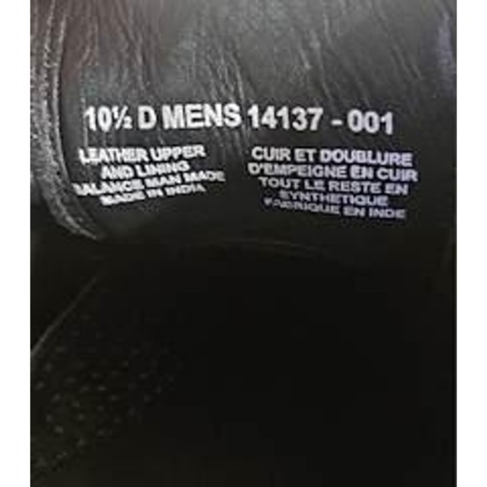 Florsheim Mens Black Leather Wingtip Oxford Dress Shoes Brogue Size 10.5 D - Picture 6 of 9